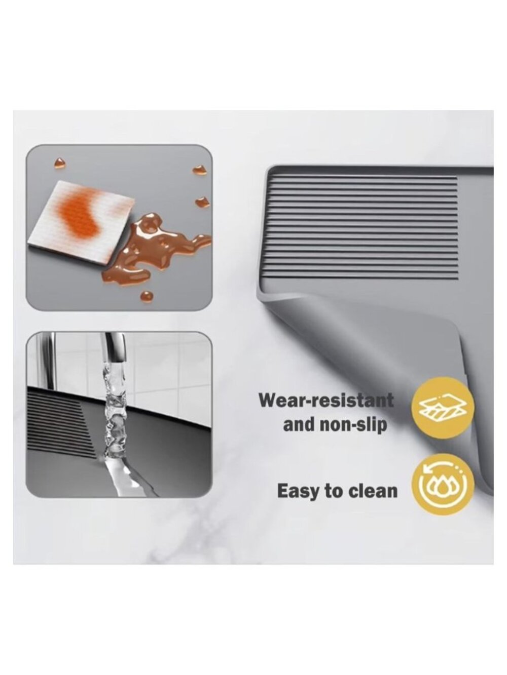 Silicone Coffee Bar Mat Ninja Espresso Machines ES601 & S701 Anti-Slip Heat-Res - Picture 4 of 6